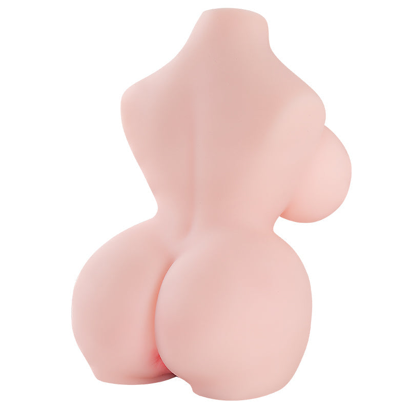BBW silicone sex torso – front view with large breasts