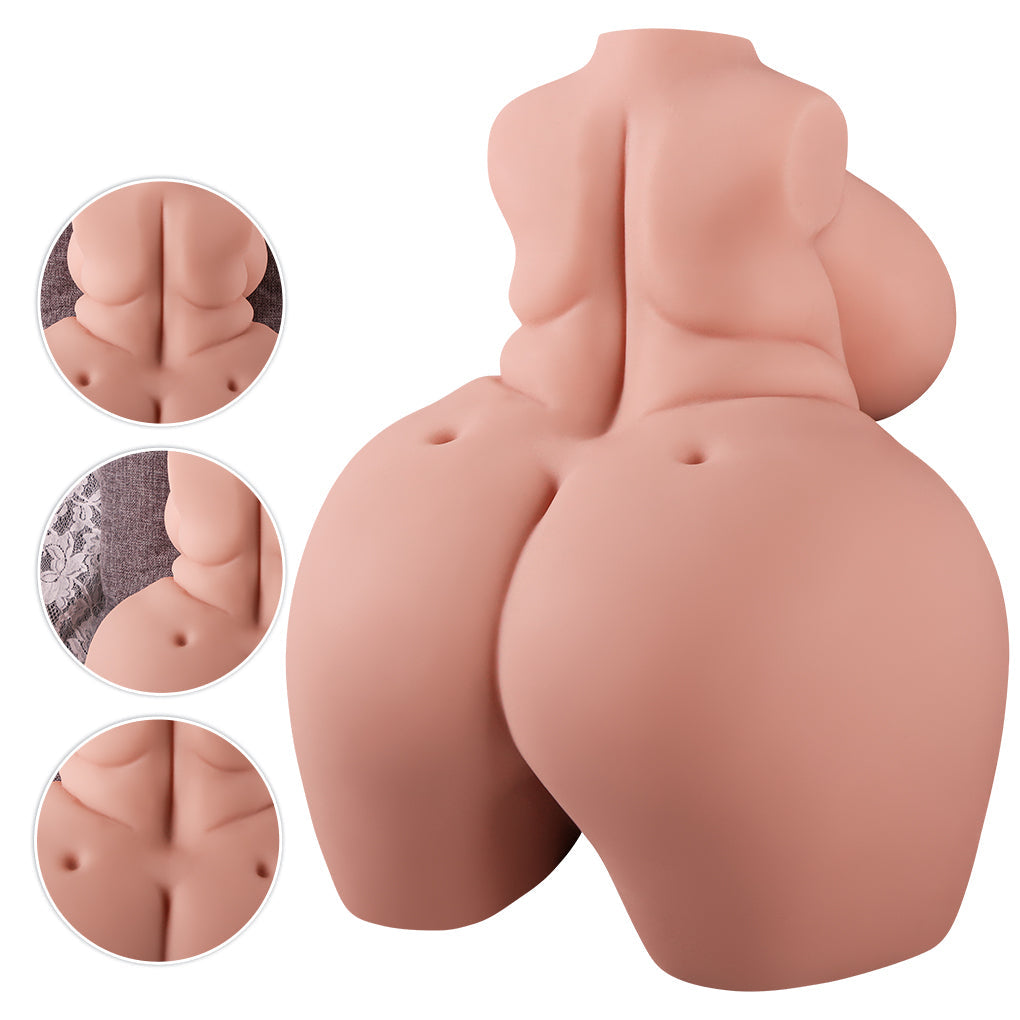Close-up of the exaggerated booty design